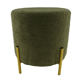 Tabouret Rond Vert Ø37 Ht 38cm