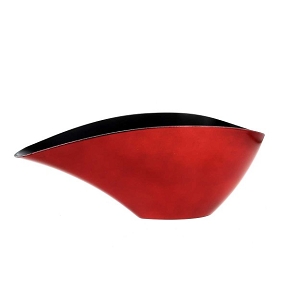 Jardinière résine rouge 40 x 15.5 ht 15cm