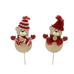 Pique ourson + bonnet ht 28cm (x12)