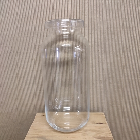 Terrarium verre + couvercle ø22 ht 50cm