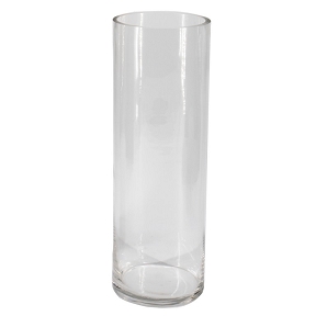 Vase verre cylindre ø10 ht 30cm
