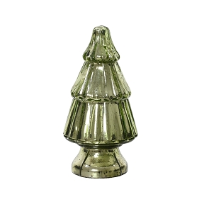 Sapin vert en verre  ø14 ht 23cm