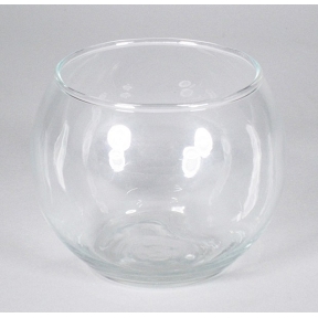 Vase verre boule ø11 ht 8.5cm