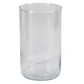 Vase verre cylindre ø10 ht 15cm