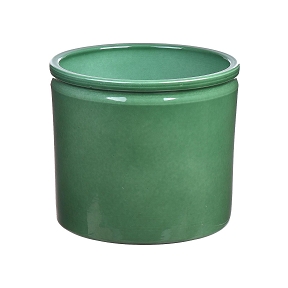 Cache-pot lucca vert clair ø14 ht 12.5cm