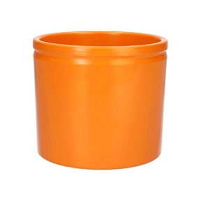 Cache-pot lucca orange ø14 ht 12.5cm