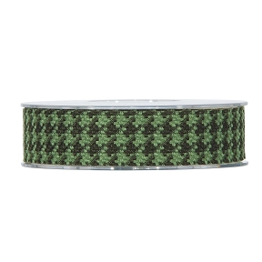 Ruban tissu mosaïque vert fonce 25 mm x 12 m