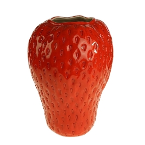 Vase céramique fraise ø 26 x ht 38 cm