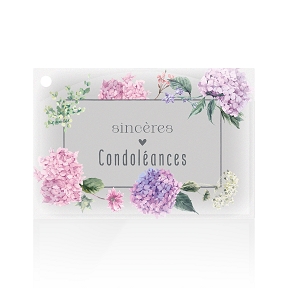 Cartes jeso "sincères condoléances"