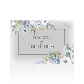 Cartes jeso "sinceres condoleances"