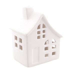 Maison blanche lumineuse 7.5 x 6 ht 10cm