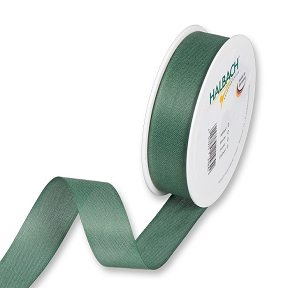 Ruban déco coton sauge foncé 25mm x 25m