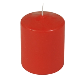 Bougie fumeur rouge ø 60 mm ht 80 mm (x16)