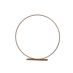 Cercle métal or sur socle ø 30cm