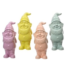 1 x Nain de jardin céramique couleur ht 34.5cm