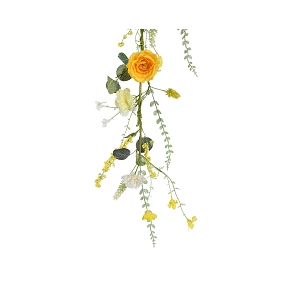 Guirlande fleurs jaune 150cm