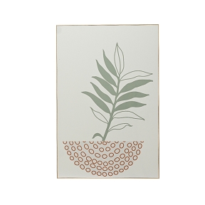 Tableau motif feuille 90 x 60cm