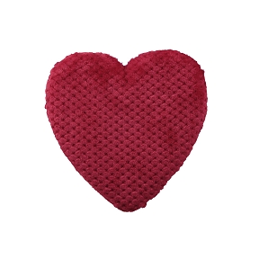 Coeur à suspendre tissu rouge 25cm