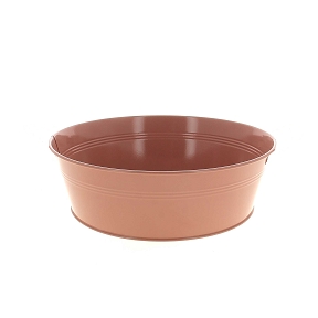 Coupe métal terracotta ø30 ht 11.5cm