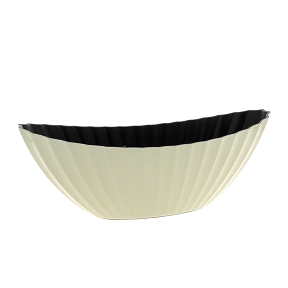 Coupe r2sine bateau ondulée taupe 36 x 15 ht 14cm