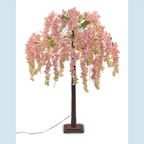 Arbre glycine rose 78 leds