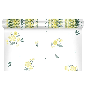 Bobine imprimée Célie jaune 0.60 x 120 m