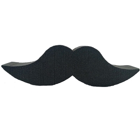 Rainbow moustache 50cm noir