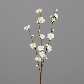 Branche cerisier crème 62cm