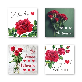 Etiquettes jeso quatro "Saint-Valentin"