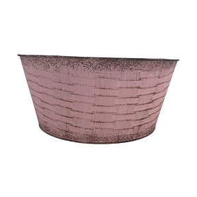 Coupe métal rose ø 21cm Ht 10cm