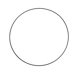 Cercles métal noir ø 35cm