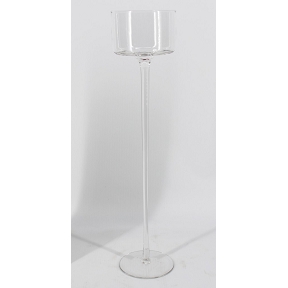 Vase verre sur pied ø9 ht 40cm