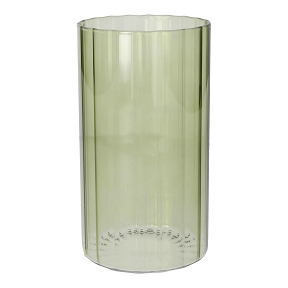 Vase verre "Louis" vert ø10 ht 18cm