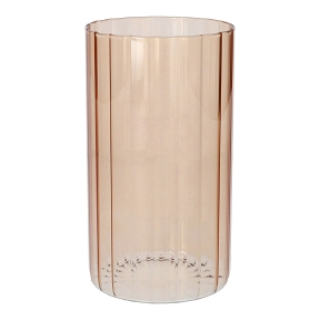 Vase verre "Louis" vieux rose ø10 ht 18cm