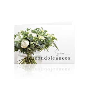 Cartes jeso "sinceres condoleances " (x10)