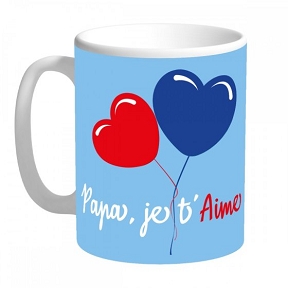 Mug papa je t'aime ø 8 ht 9.5 cm