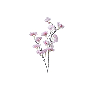 Branche enneigée rose ht 83 cm