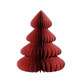 Sapin papier rouge Ø72 ht 90 cm