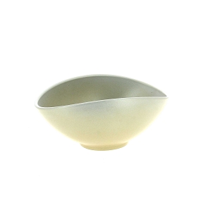 Coupe céramique ovale crème 24 x 15 ht 10.5cm