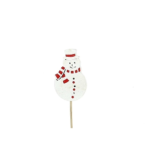 Pique bonhomme de neige ht 33cm x12