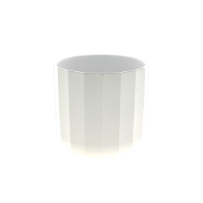 Cache-pot céramique palladio blanc Ø15 ht 14.5 cm