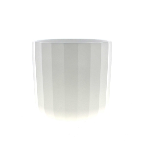 Cache-pot céramique palladio blanc ø24.5 ht 24cm