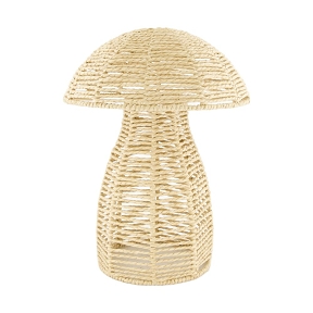 Champignon corde papier naturel 28 x 28 ht 38cm