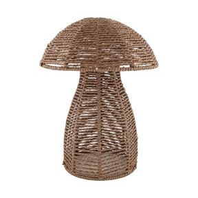 Champignon corde papier brun 28 x 28 ht 38cm