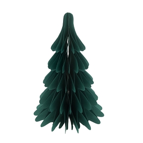 Sapin papier vert foncé ø25 ht 38cm