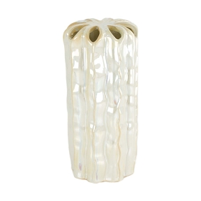 Vase céramique design blanc ø11.5 ht 23.5cm