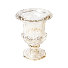 Vase verre médicis ivoire ø16 ht 20cm