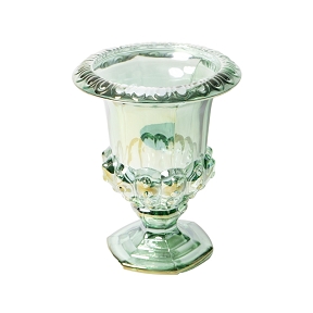 Vase verre medicis vert ø16 ht 20cm