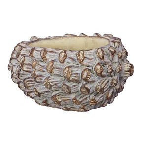 Coupe ciment pomme pin 17 x 12.5 ht 9cm