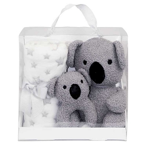 Coffret cadeau bébé koala gris